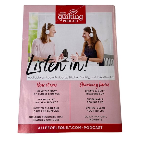 American Patchwork Quilting Crafting Magazine June 2022 Issue 176 Vol 30 No 3 u - Picture 4 of 12